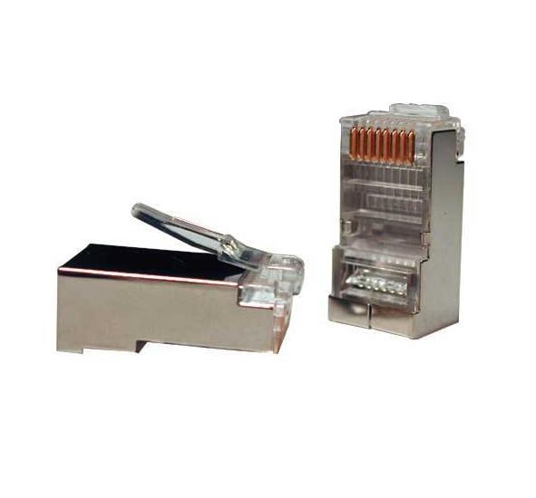 Коннектор 8P8C (RJ-45) экран