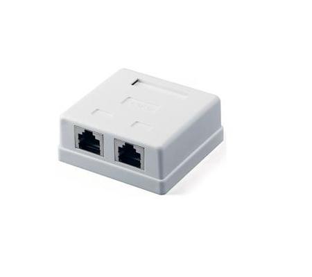 Розетка 2хRJ-45 5е экран